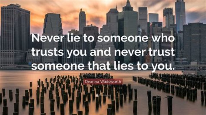 Should you trust someone who has lied to you?