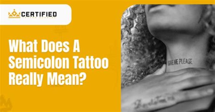 What's a semicolon tattoo mean?