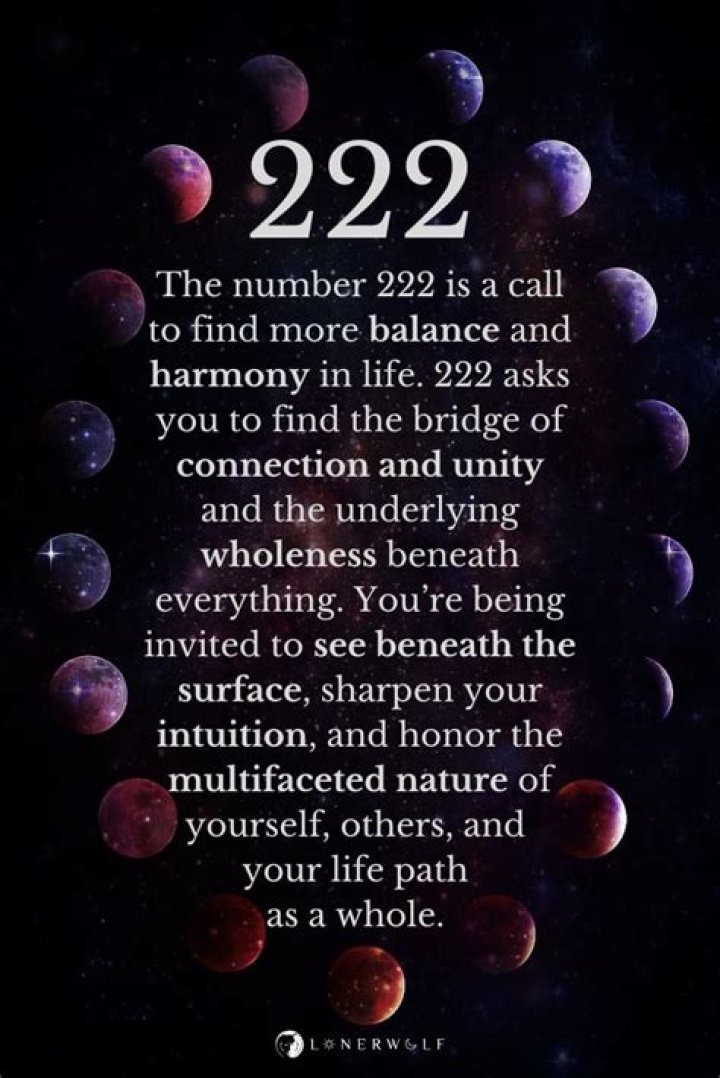 What's the meaning of 222?