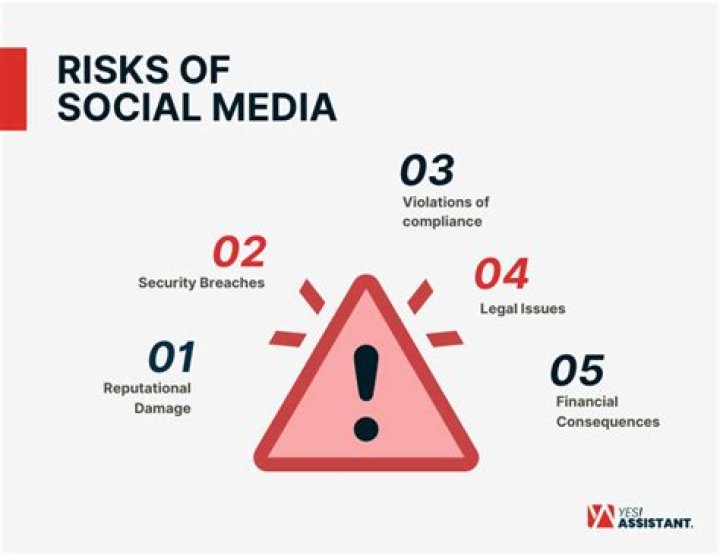 What are 3 risks of social media?