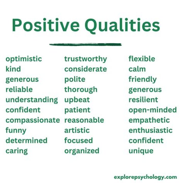 What are good negative qualities?