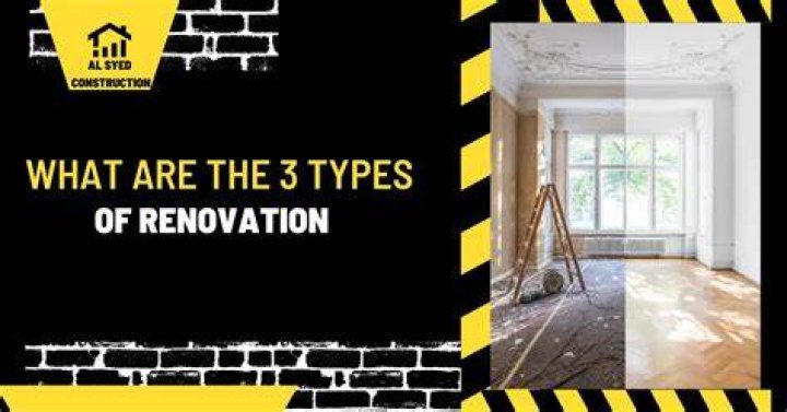 What are the 3 types of renovation?