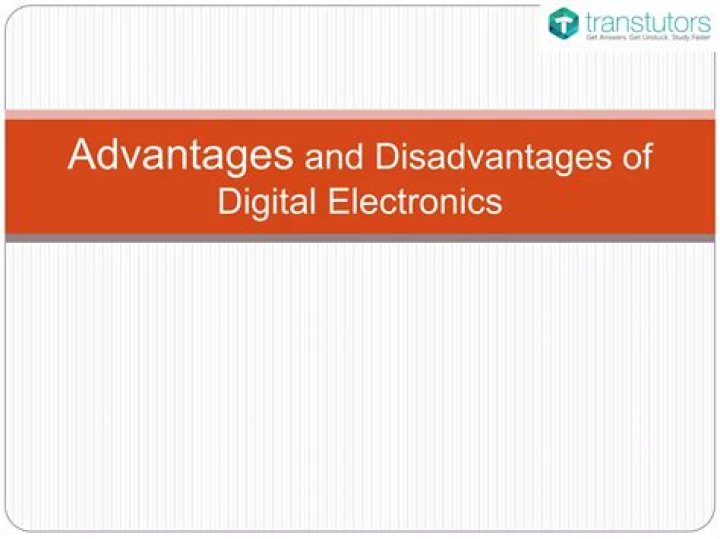What are the advantages of digital electronics over analog electronics?