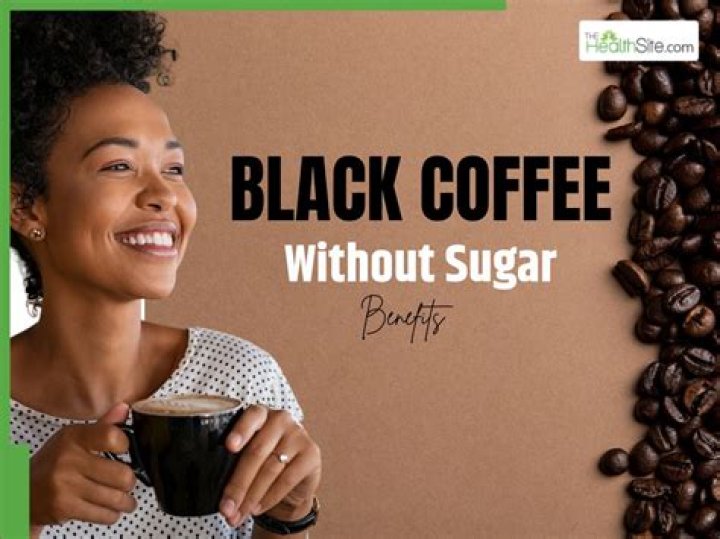 What are the benefits of drinking black coffee without sugar?