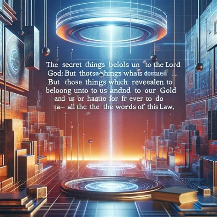 What are the secret things of the Lord?