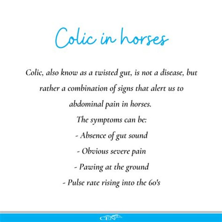 What are the signs of colic?
