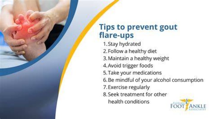 What causes a sudden flare up of gout?