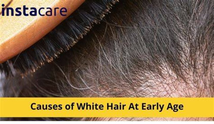 What causes white hair on the private part?