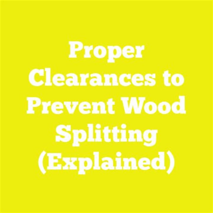 What causes wood to split?