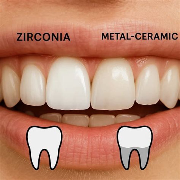What colour is a zirconia crown?