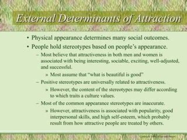 What determines attractiveness?