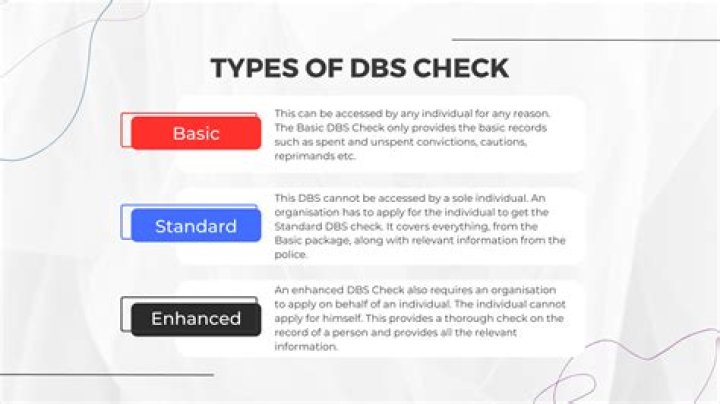 What do DBS checks look for?