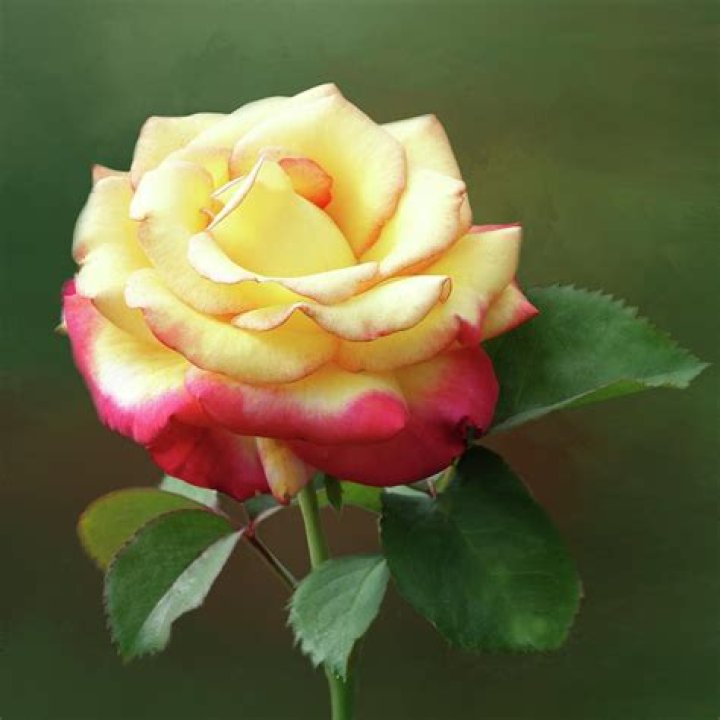 What do yellow roses with red tips mean?