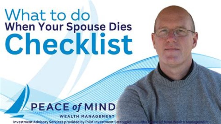What do you do when your spouse dies?