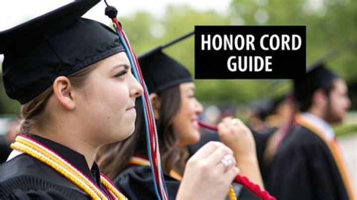 What does a black cord mean at high school graduation?