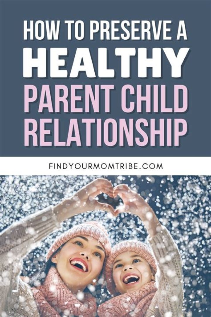What does a healthy parent/child relationship look like?