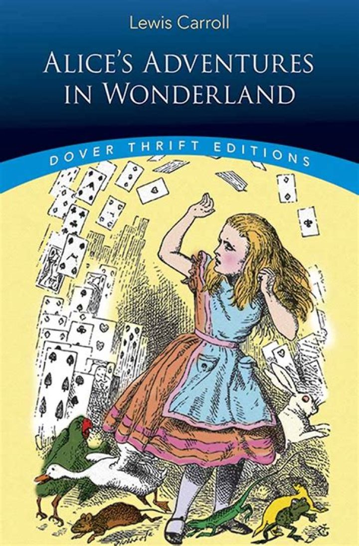 What does Alice see in the well?