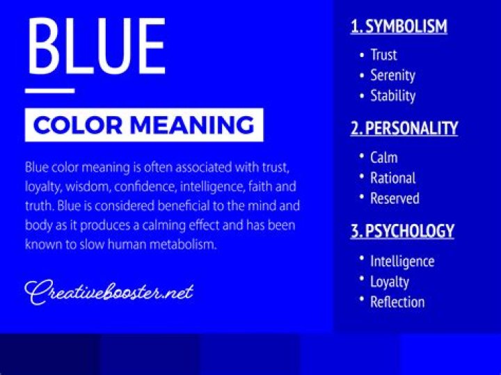 What does blue stand for?