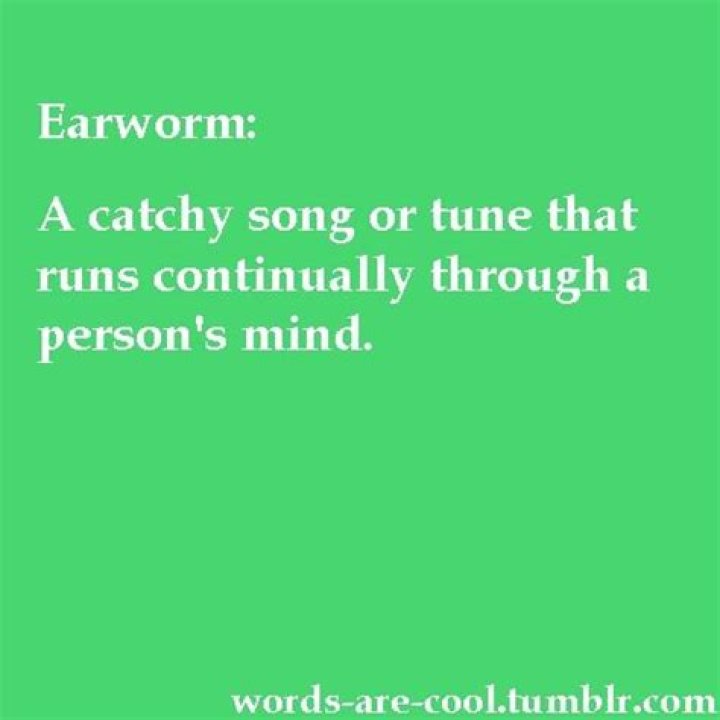 What does earworm mean in music?