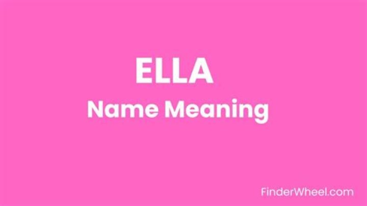 What does Ella mean?