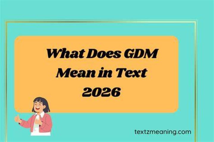 What does GDM mean in Twitter?