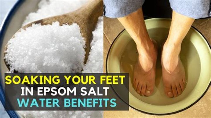 What does hot water and salt do to your feet?
