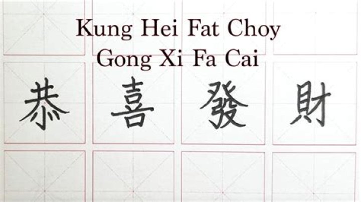What does kung hei fat choi means?