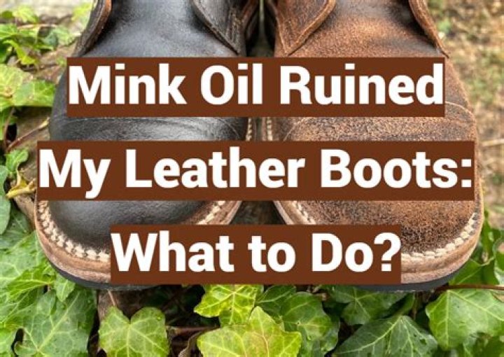 What does mink oil do to leather?