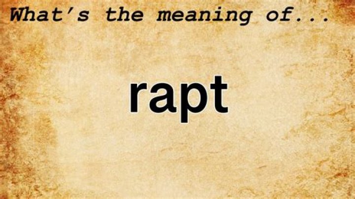 What does rapt wonder mean?