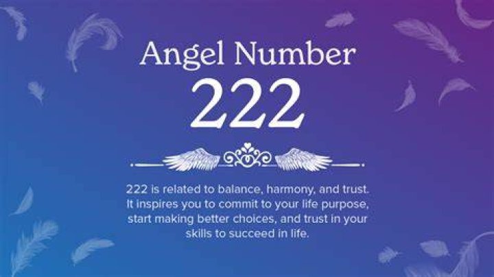 What does the angel number 222 mean?