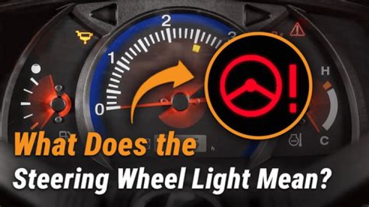 What does the steering wheel light mean on BMW?