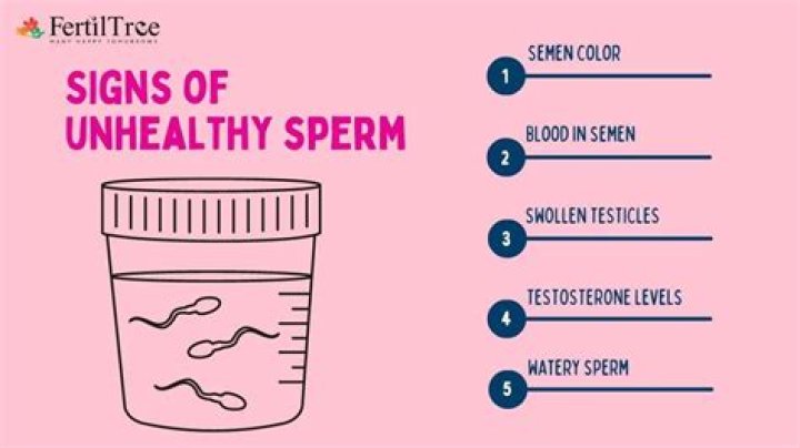 What does thick sperm mean?