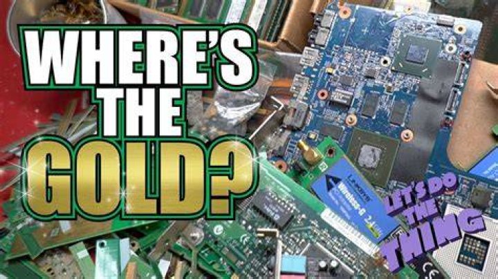 What electronic components contain gold?