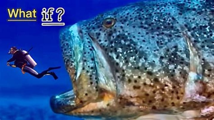 What fish can swallow a human?