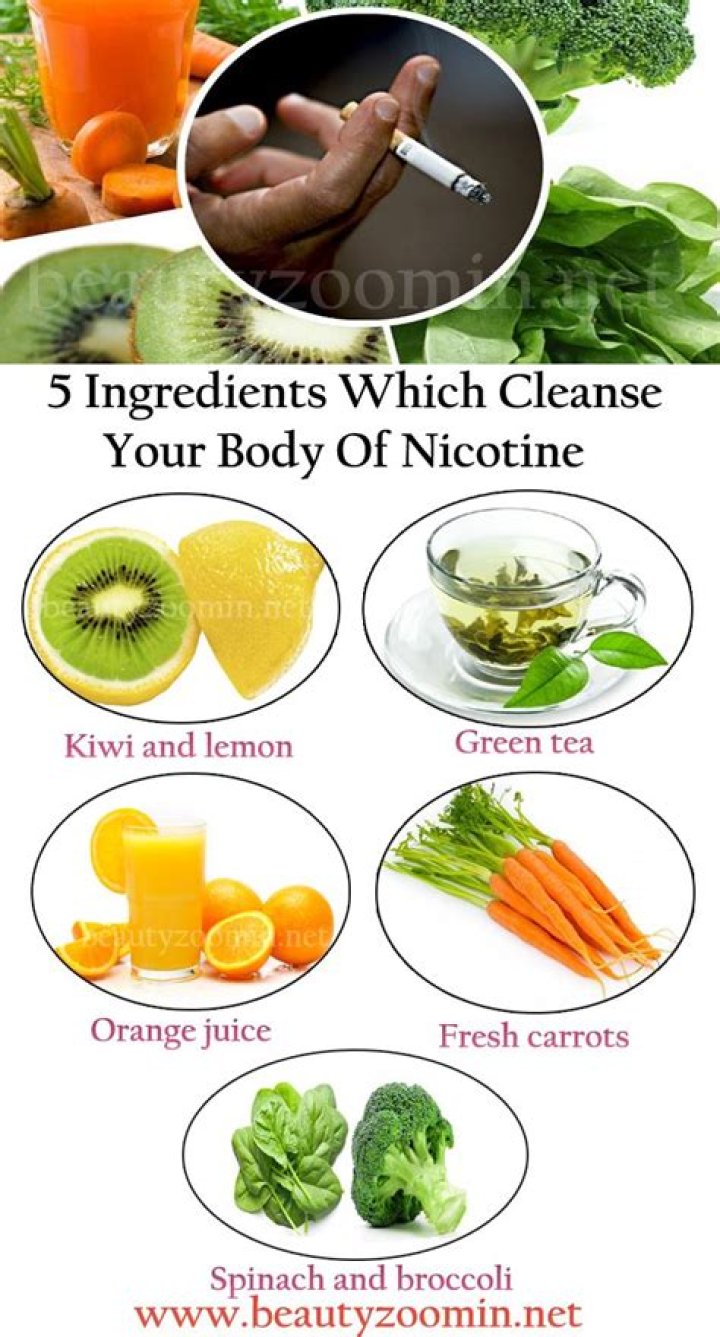 What foods detox nicotine?