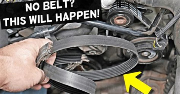 What happens if drive belt breaks while driving?