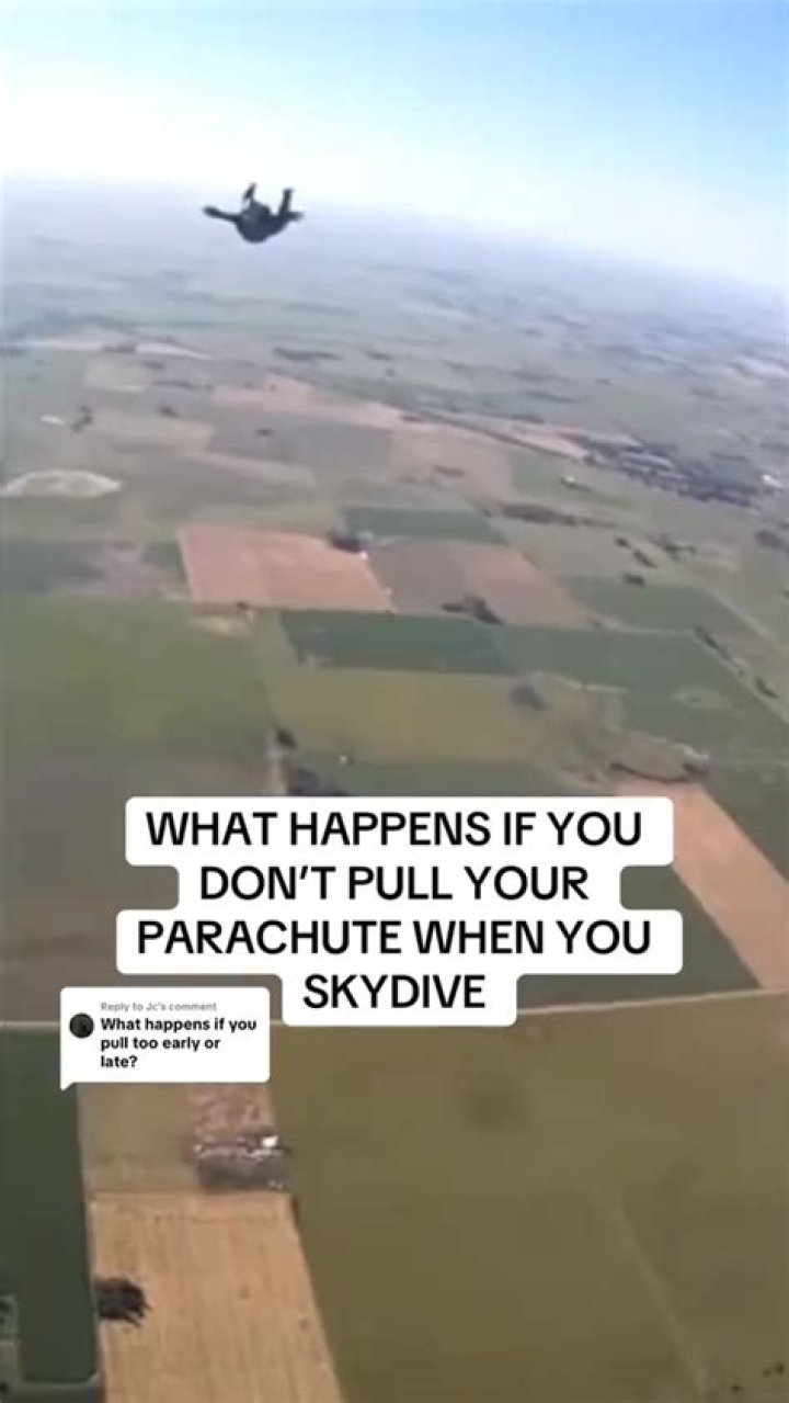 What happens if you don't pull your parachute?