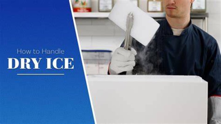 What happens if you hold dry ice in your hands?
