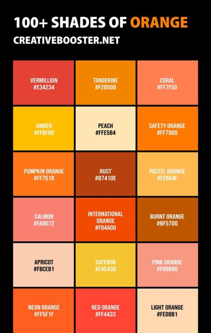 What hex is orange?