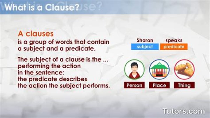 What is a clause PPT?