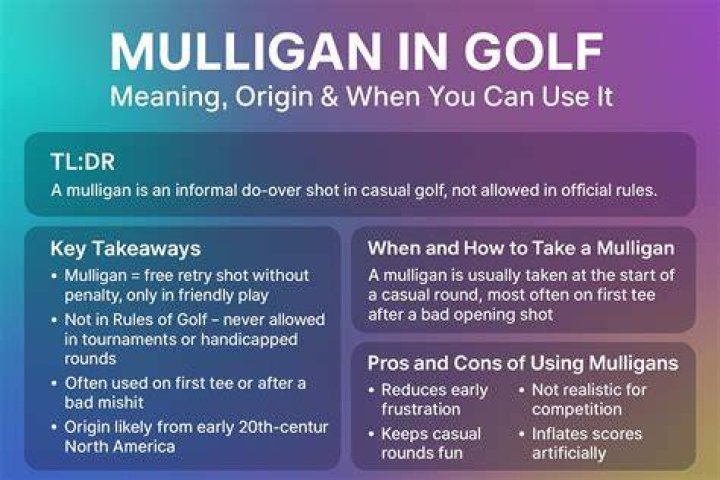 What is a mulligan in golf?