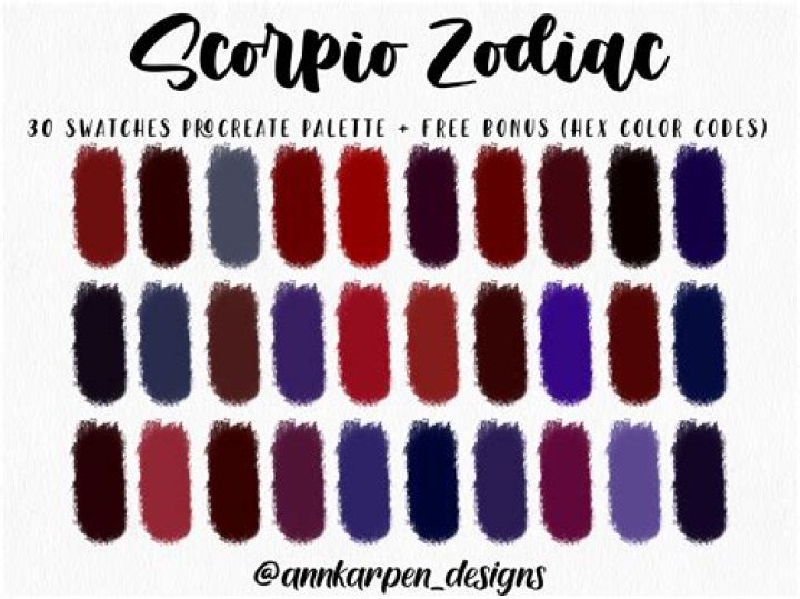 What is a Scorpio man favorite color?