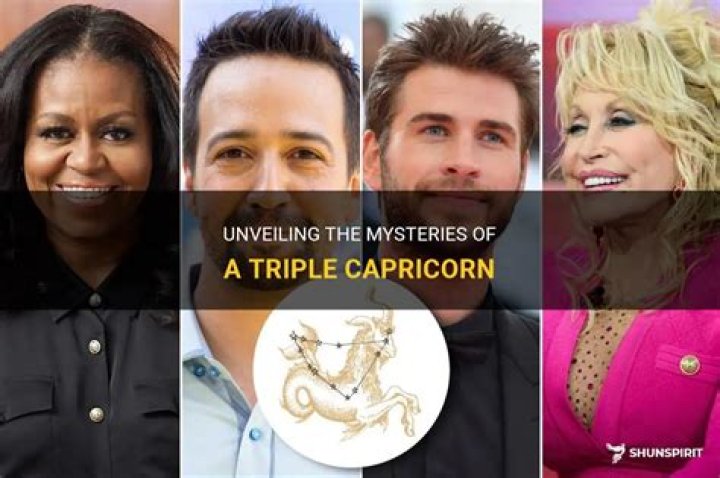 What is a triple Capricorn?