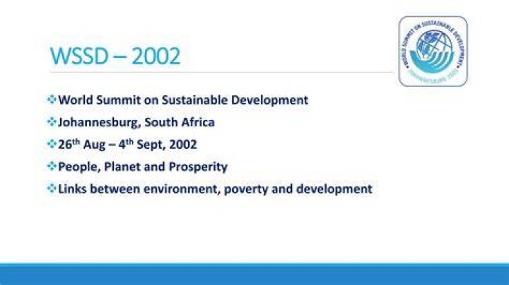 What is Earth Summit WSSD 2002 tourism development program?