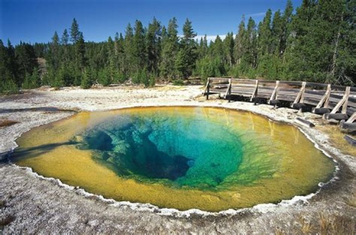 What is found beneath Yellowstone Park?