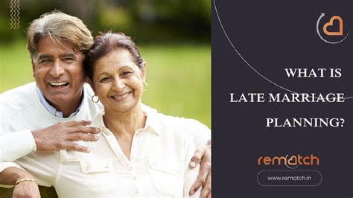 What is late marriage?