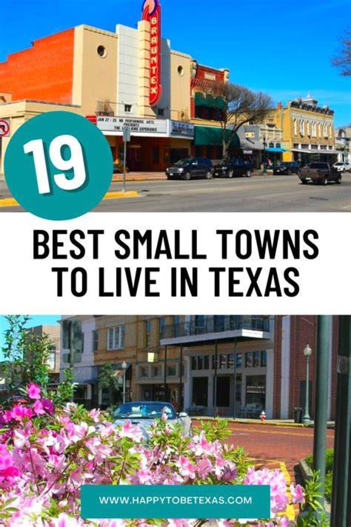 What is the best small town in Texas to live?