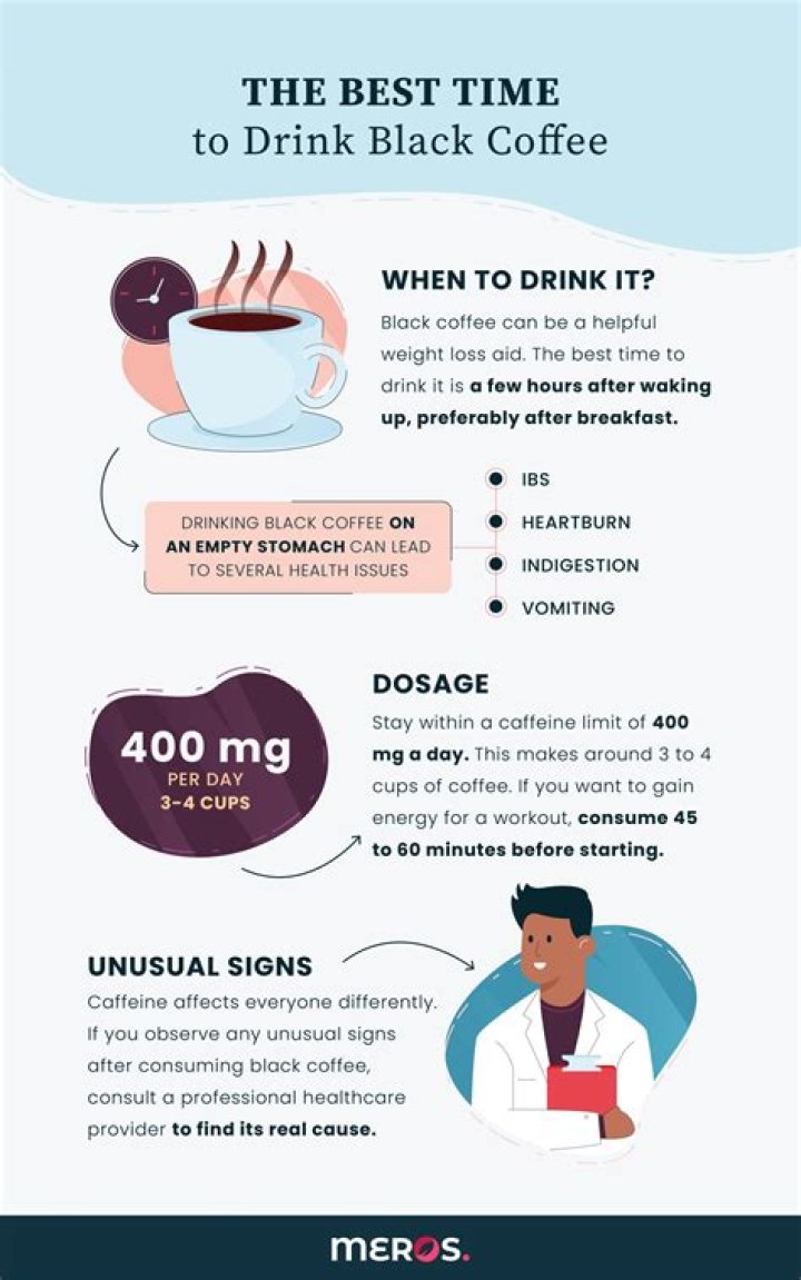 What is the best time to drink black coffee for weight loss?