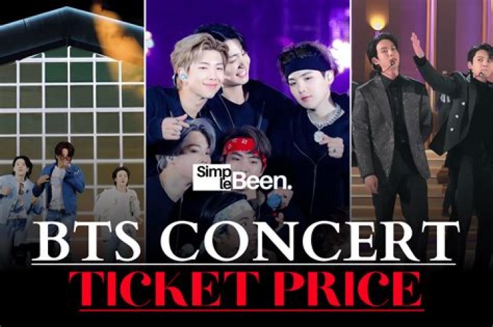 What is the cost of BTS concert ticket in Indian rupees?