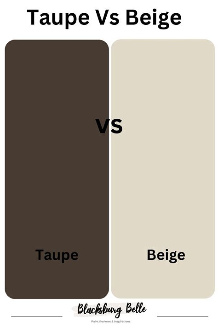 What is the difference between beige and taupe?
